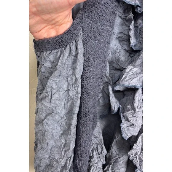 New Zone Bleue Paris Jacket Avant Garde Sz T2 (M EU 38/US 6) Blue Lagenlook 1988 - Picture 3 of 6